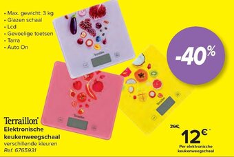 Carrefour Elektronische keukenweegschaal aanbieding