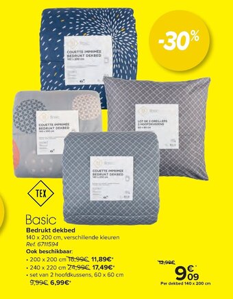 Carrefour Bedrukt dekbed aanbieding
