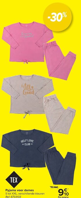 Carrefour Pyjama voor dames aanbieding