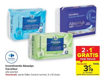 Carrefour Incontinentie absodys aanbieding