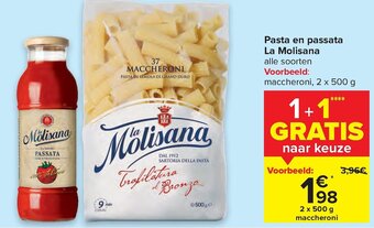 Carrefour Pasta en passata la molisana aanbieding