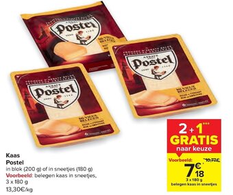 Carrefour Kaas postel aanbieding