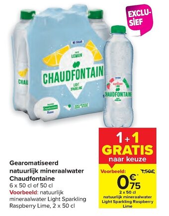 Gearomatiseerd natuurlijk mineraalwater chaudfontaine