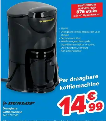 Draagbare koffiemachine