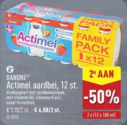 ALDI Danone Actimel Aardbei aanbieding