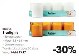 Hanos Bolsius Starlights aanbieding