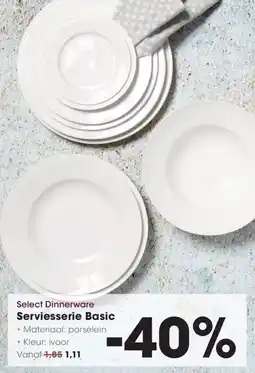 Hanos Select Dinnerware Serviesserie Basic aanbieding