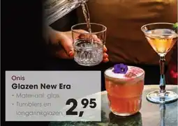 Hanos Onis Glazen New Era aanbieding