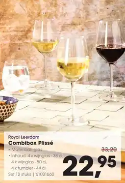 Hanos Royal Leerdam Combibox Plissé aanbieding