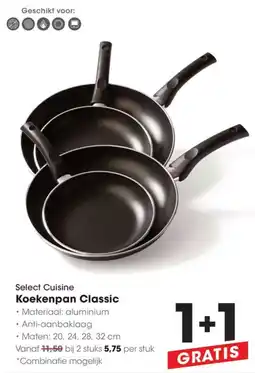 Hanos Select Cuisine Koekenpan Classic aanbieding