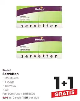 Hanos Select Servietten aanbieding