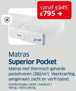 Sleeplife Matras Superior Pocket aanbieding