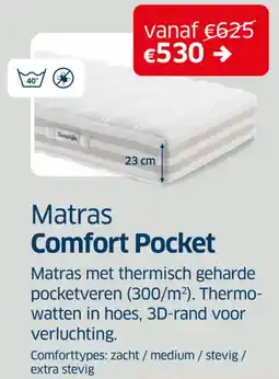 Sleeplife Matras Comfort Pocket aanbieding