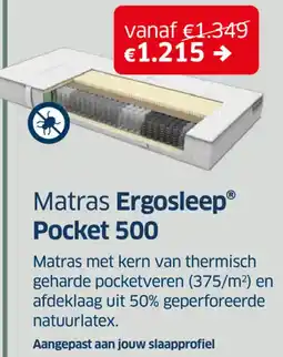 Sleeplife Matras Ergosleep Pocket 500 aanbieding