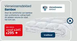 Sleeplife Vierseizoensdekbed Bamboe aanbieding