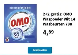 Plein.nl OMO Waspoeder Wit 14 Wasbeurten 798 aanbieding
