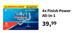 Plein.nl 4x Finish Power All-in-1 aanbieding