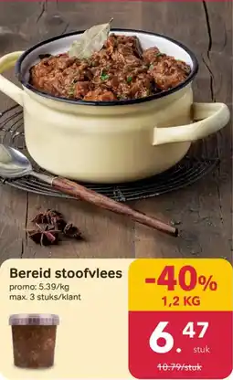 Buurtslagers Bereid Stoofvlees aanbieding