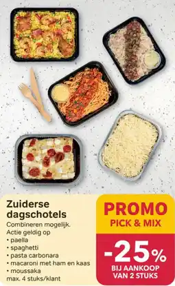 Buurtslagers Zuiderse dagschotels aanbieding