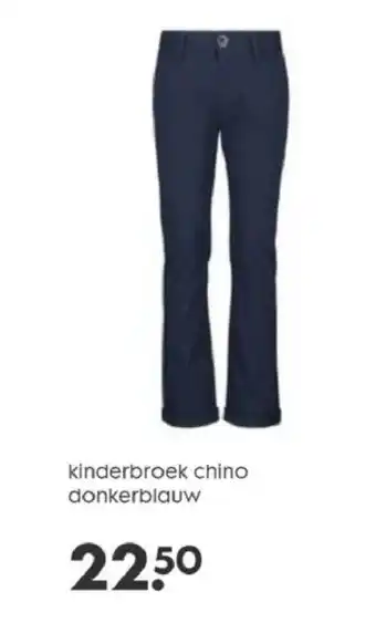 Kinderbroek chino donkerblauw