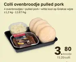 Buurtslagers Colli ovenbroodje pulled pork aanbieding