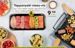 Buurtslagers Teppanyaki vlees vis aanbieding