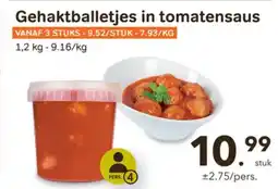 Buurtslagers Gehaktballetjes in tomatensaus aanbieding