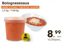 Buurtslagers Bolognesesaus aanbieding