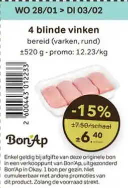 Buurtslagers 4 Blinde Vinken aanbieding