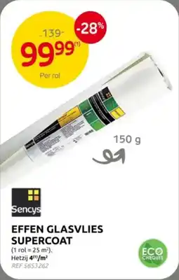 Brico Sencys Effen glasvlies supercoat aanbieding