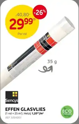 Brico Sencys Effen Glasvlies aanbieding