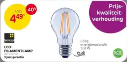 Brico Sencys Led Filamentlamp aanbieding