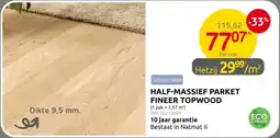 Brico Lalegno Half Massief Parket Fineer Topwood aanbieding