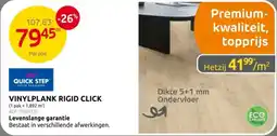 Brico Quick Step Vinylplank Rigid Click aanbieding
