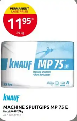 Brico Knauf machine spuitgips mp 75 e aanbieding