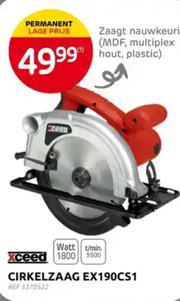 Brico Xceed cirkelzaag EX190CS1 aanbieding