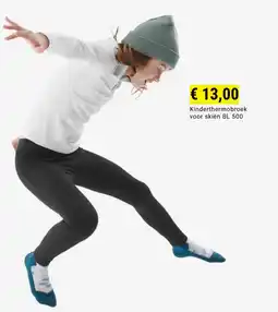 Decathlon Kinderthermobroek voor skiën BL 500 aanbieding