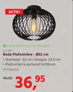 Hanos Lucide Reda Plafonnière - Ø32 cm aanbieding