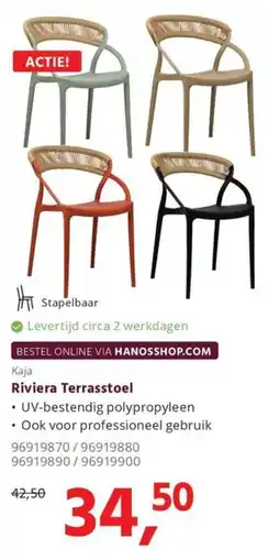 Hanos Kaja Riviera Terrasstoel aanbieding