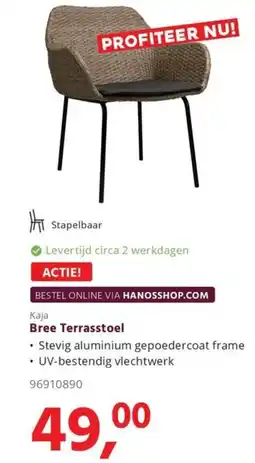 Hanos Kaja Bree Terrasstoel aanbieding