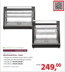 Hanos Warmhoudvitrine - Zwart aanbieding