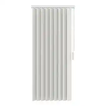 Leen Bakker Verticale lamellen PVC verduisterend 89 mm - gebroken wit - 250x180 cm - Leen Bakker aanbieding