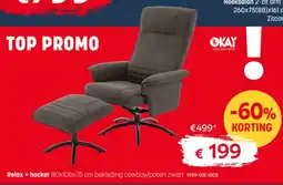 BE-Okay Relax +Hocker aanbieding