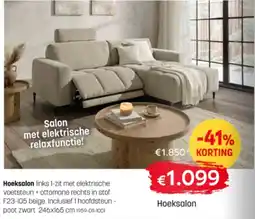BE-Okay Hoeksalon aanbieding
