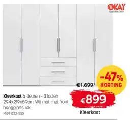 BE-Okay Kleerkast aanbieding