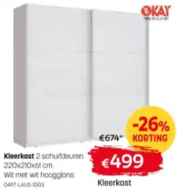 BE-Okay Kleerkast aanbieding