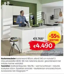 BE-Okay Keukenmeubelen + Toestellen aanbieding