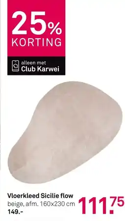 Karwei Vloerkleed Sicilie Flow aanbieding