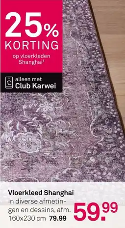 Karwei Vloerkleed Shanghai aanbieding