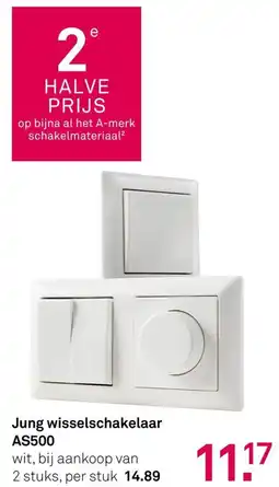 Karwei Jung wisselschakelaar AS500 aanbieding